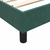 Box Spring krevet bez madracem tamno zeleni 120x220 cm baršun