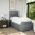 Vidaxl Box spring postelja z vzmetnico svetlo siva 90x190 cm blago