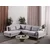 Atelier del Sofa Ugaona garnitura na razvlačenje Aqua, 225x275x100 cm, Siva