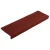 Prostirke za stepenice, samoljepljive, 10 kom, 65x21x4 cm, bordo crvene, pravokutni rub