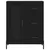 Visoka komoda crni 69,5x34x180 cm konstruirano drvo