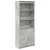 Visoka komoda siva betona 70x35x180 cm od konstruiranog drva