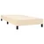 vidaXL Box spring postelja z vzmetnico krem 90x200 cm blago
