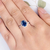 Prsten RO-35617 Blue - Srebrna / Plava / 62mm KP35617