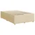 Vidaxl Box spring postelja z vzmetnico krem 120x190 cm blago
