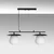 Opviq Luster Anemon-13813, 20cm, IP20, Belo-crni