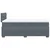 Vidaxl Box spring postelja z vzmetnico temno siva 120x200 cm žamet