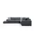 Atelier del Sofa Ugaona garnitura Loop 6 95x85x282cm Antracit