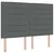 vidaXL Postelja boxspring z vzmetnico Temno siva 140 x 200 cm Blago