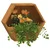 Zidne sadilice 2 kom boja hrđe od čelika COR-TEN 30x10x25 cm
