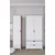 HANAH HOME Ormar braon - bele boje Nisan 1600 019