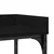 Konzolni stol s policom s pohranom Crni hrast 100 x 30 x 80 cm