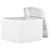 Vidaxl Stranska mizica bela 54x54x36,5 cm plastika