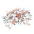 Foldback sponke 19mm bela/rose gold 80/1 Rapesco 1508