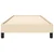 vidaXL Posteljni okvir krem 90x200 cm blago