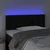 LED uzglavlje crno 80 x 5 x 78/88 cm baršunasto