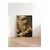 WallXpert uramljena slika 115251, leopard među borovima i belim cvetovima, 50 x 70 cm, ram u boji prirodnog drveta