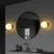 Opviq Zidna lampa Faruk-13726, 15x22x23cm, IP20, Zlatno-bela boje