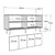 Hanah Home Konzolni sto Imre, 150x75x35 cm, Antracit