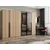 Hanah Home ormar sa reflektujućim staklom Nisa 20612, 270 cm, dore