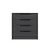 Hanah Home Komoda Kale Luxe 45x77x72cm Antracit