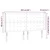 Vidaxl LED posteljno vzglavje krem 203x16x118/128 cm blago