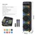 NDR Bluetooth zvučnik NDR-3260, 100W, 3x12, 2 mikrofona, Crni