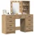 Toaletni stol 3 pcs Smeđa 40 x 41 x 135 cm Konstruirano drvo