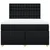 Vidaxl Box spring posteljni z vzmetnico črn 140x190 cm blago