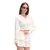 Cropp - Kratka dukserica s kapuljačom - white