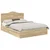 Krevet s od storage Sonoma hrast 150 x 200 cm Konstruirano drvo