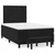 Box spring krevet s madracem crni 120 x 200 cm baršunasti