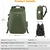 K&F Multi functional Haedshell Camera Backpack Green