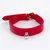 Devil Sticks Patent Leather Collar with Lamb Leather Backing Red