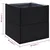 Vrtna sadilica crna 80 x 80 x 80 cm od poliratana