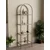 Hanah Home Idil polica za knjige 47 × 158 × 30 cm, antik / providno staklo