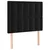 LED uzglavlje crno 90x5x118/128 cm baršunasto