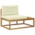 Set vanjskih sofa 6 kom. Prirodna i krem