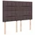Vidaxl Box spring postelja z vzmetnico temno rjav 140x190 cm blago