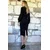 Trend Alacati Stili Ženska haljina ALC-X10936, Midi, Crna