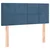 Vidaxl Box spring postelja z vzmetnico temno modra 120x200 cm žamet