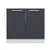 Hanah Home kuhinjski element Minar 4131, 90 cm, beli / antracit
