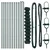 Stup za ogradu Zelena 25 x 1,4 m (60 x 60 mm mreža) Čelik i PVC