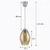 Brilagi - LED luster na sajli GLASS 1xE27/60W/230V O 17 cm srebrna/dimljeno bež