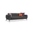 Livetastic ZOFA, antracit, temno siva tekstil