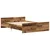 vidaXL Posteljni okvir brez vzmetnice star les 120x190 cm