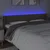 LED uzglavlje smeđesivo 163x16x78/88 cm od tkanine