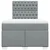 Vidaxl Boxspring postelja z vzmetnico svetlo siva 120x190 cm blago