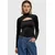 Womens velvet turtleneck in black