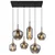 Globo 15549-6H - Viseći luster na sajli, mat, 6xE27/40W/230V, crna